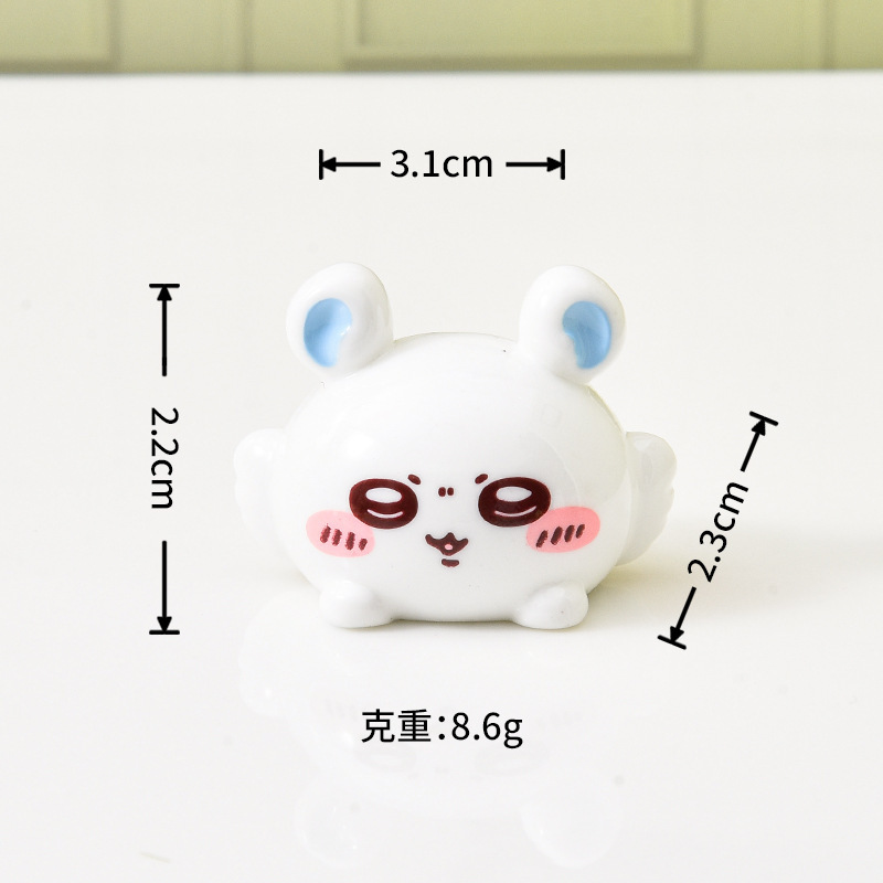 可爱chiikawa树脂摆件 乌萨奇吉伊卡哇diy手办周边公仔桌面小摆件|undefined