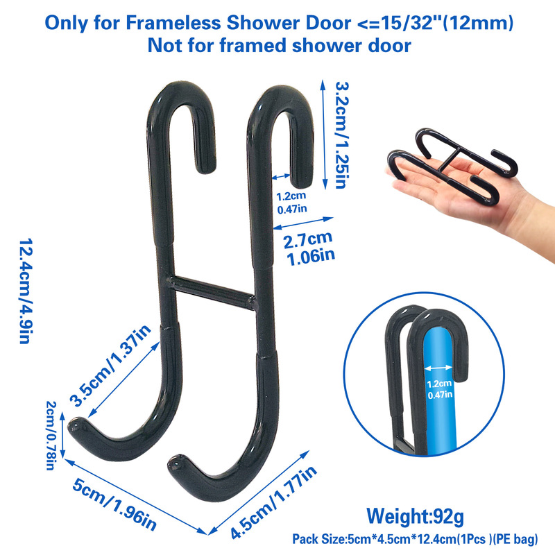 卸売多目的 S 字型フックダブルフック浴室キッチンタオルフックパンチフリーコートフックドアバックフックガラスドア|undefined