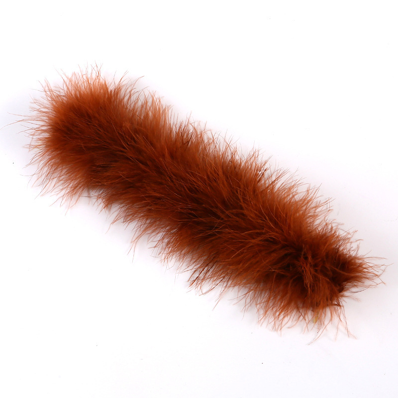 갈색 칠면조 깃털 스냅 링