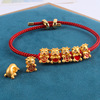 Birthday charm, metal accessory, cute bracelet, pendant