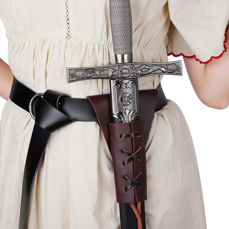 's In Stock Medieval Retro Belt Sword Sheath Halloween Role-play Party Dress-up Props