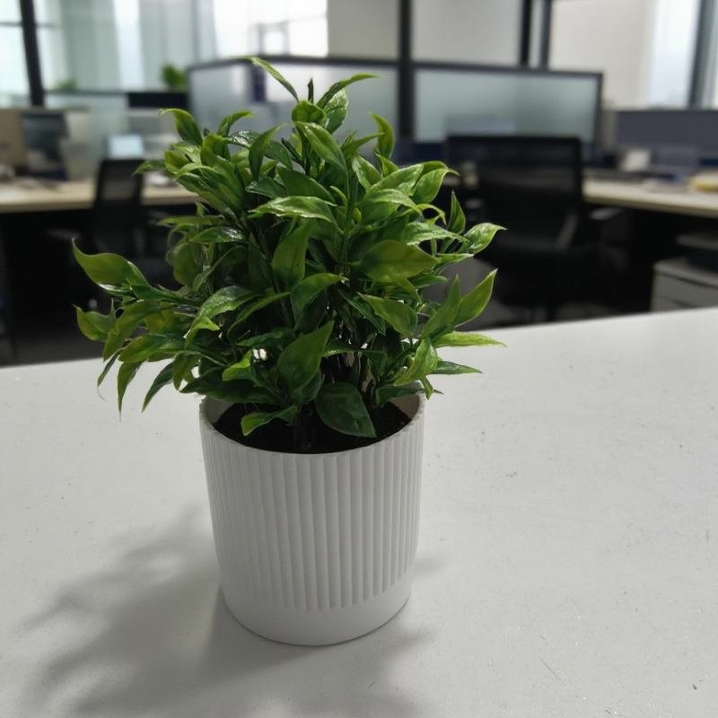 Amazon シミュレーション小さな鉢植え装飾品ホームユーカリローズリーリビングルームデスクトップ装飾造花プラスチック鉢植え|undefined