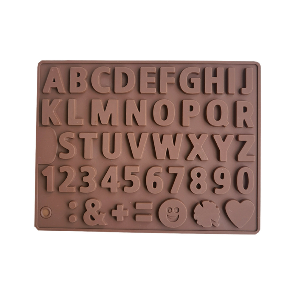 462 chocolate monoletra pastel de chocolate molde de silicona gelatina molde de torta de pan herramientas de horneado