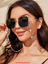 Y 24395 Rainbow Glass Bead Chain �ʺ粣������ �羳ŷ��