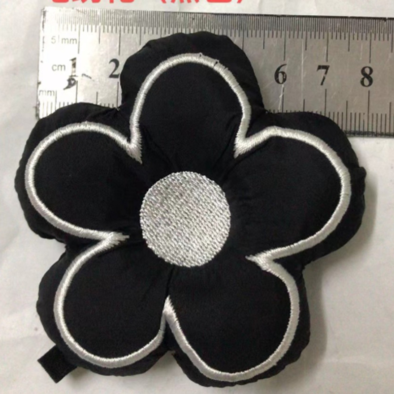 刺繍は綿の花の漫画の5弁の花の服装のアクセサリを満たして靴の靴下の帽子を包んで綿の電気の刺繍の服装の装飾品を満たします。|undefined