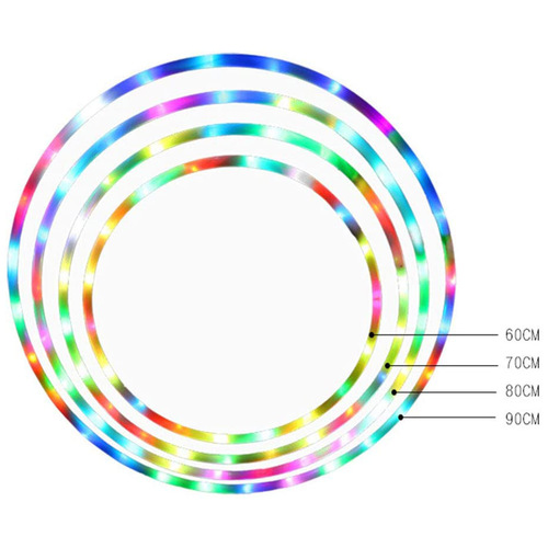 New smart colorful hula hoop LED colorful detachable hula hoop sports fitness equipment party toy