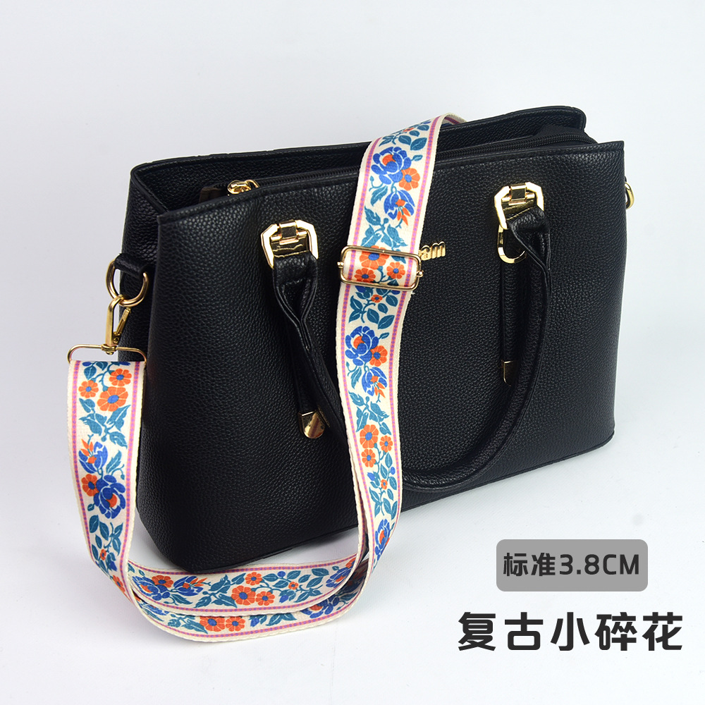 Bolso bandolera con accesorios ultra anchos, bolso de color, correa gruesa, correa de repuesto alargada, correa de hombro de bolso universal ajustable