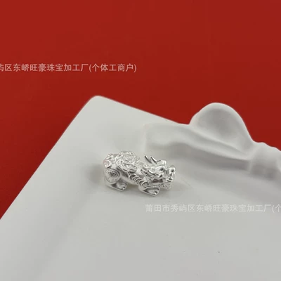 Zərgərlik ara hissələri silver Pixiu spiral bead handmade