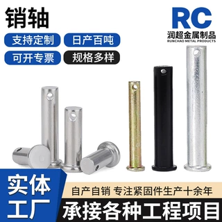 销轴镀锌高强度平头销轴异型销子穿孔插销快插式圆柱销轴