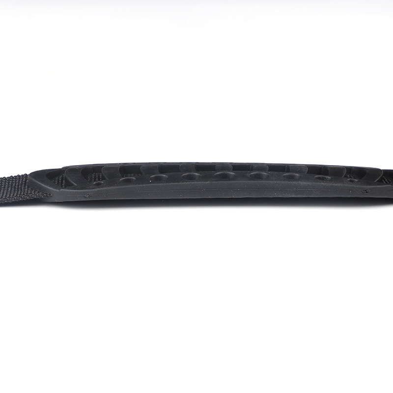 Fabricantes de suministro de collar para mascotas de plástico PVC de goma suave mango de la cinta de plástico negro hueco maleta mango image 5