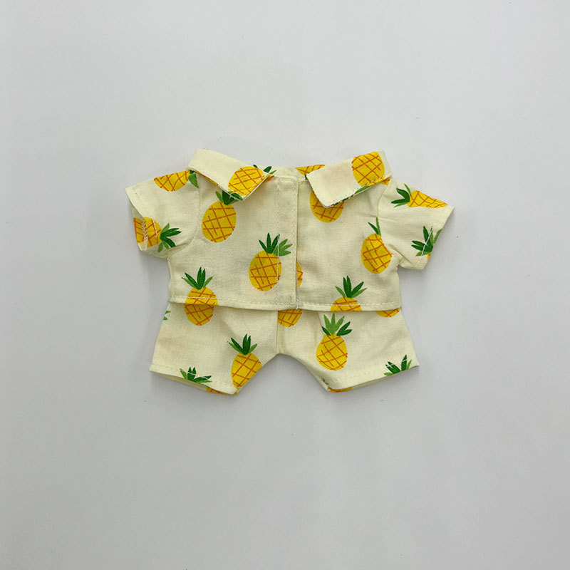 Muñeca de algodón 20cm15cm muñeca ropa muñeca camisa pijamas traje lindo en stock
