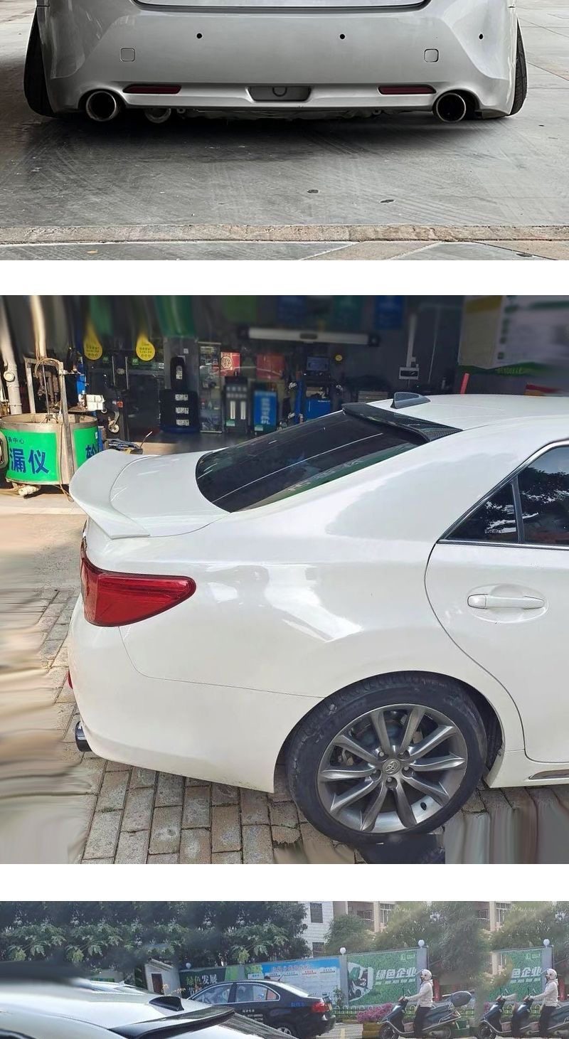 Suitable for Toyota Reiz Rear Spoiler, 05-17 Models, Special Duckbill Style for Old and New Reiz Modification, No-Drill Abs Rear Spoiler