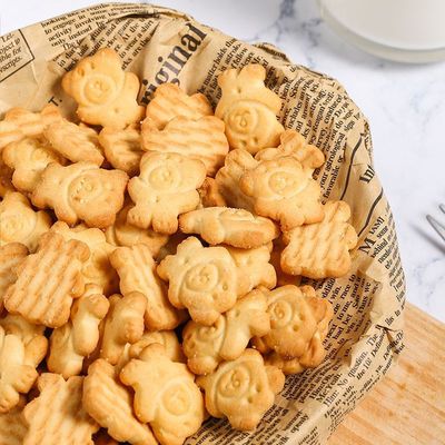 Jiangshun Bear biscuit Bear biscuits children biscuit snacks 80 Reminiscence snacks biscuit wholesale breakfast biscuit