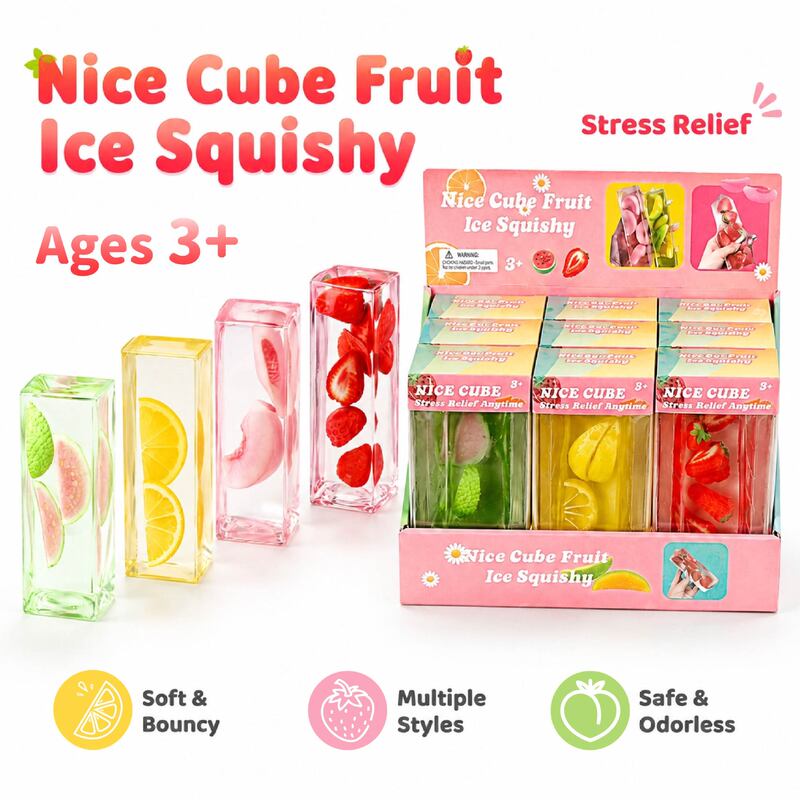 Cross-Border Vaseline Fruit-Shaped Squishy Stress Relief Toy, Non-Rebound Stress Relief Toy, Squishy Toy