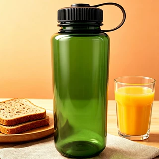 1000ml 广口单层塑料水杯大容量加厚防摔便携学生上学喝水杯