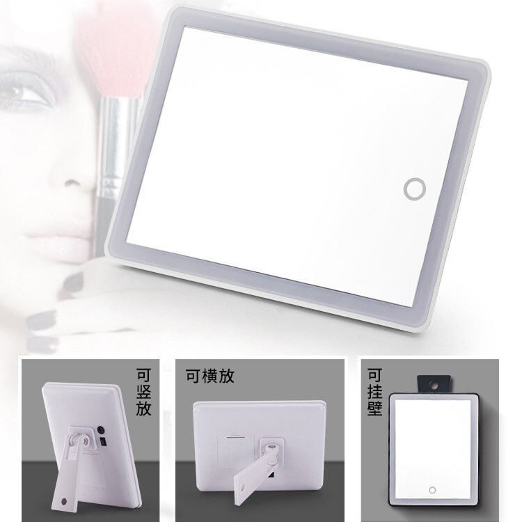 LED makeup mirror 24 light 36 light 37 light 72 light bracket table mirror USB touch sensor light with folding luminous table mirror