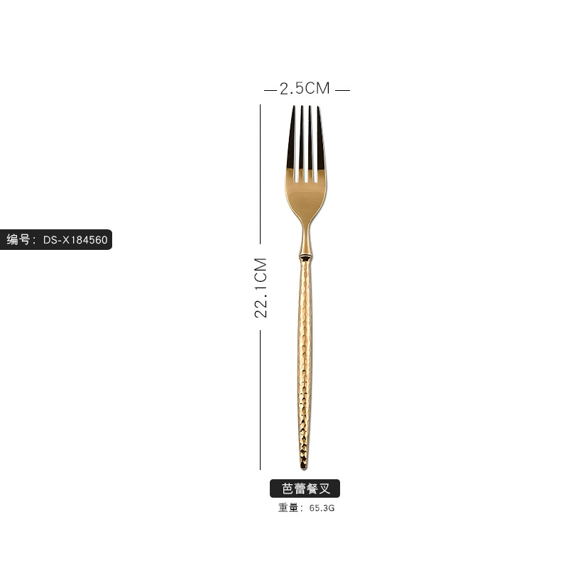 Tableware stainless steel, set for hotel, 6 pieces