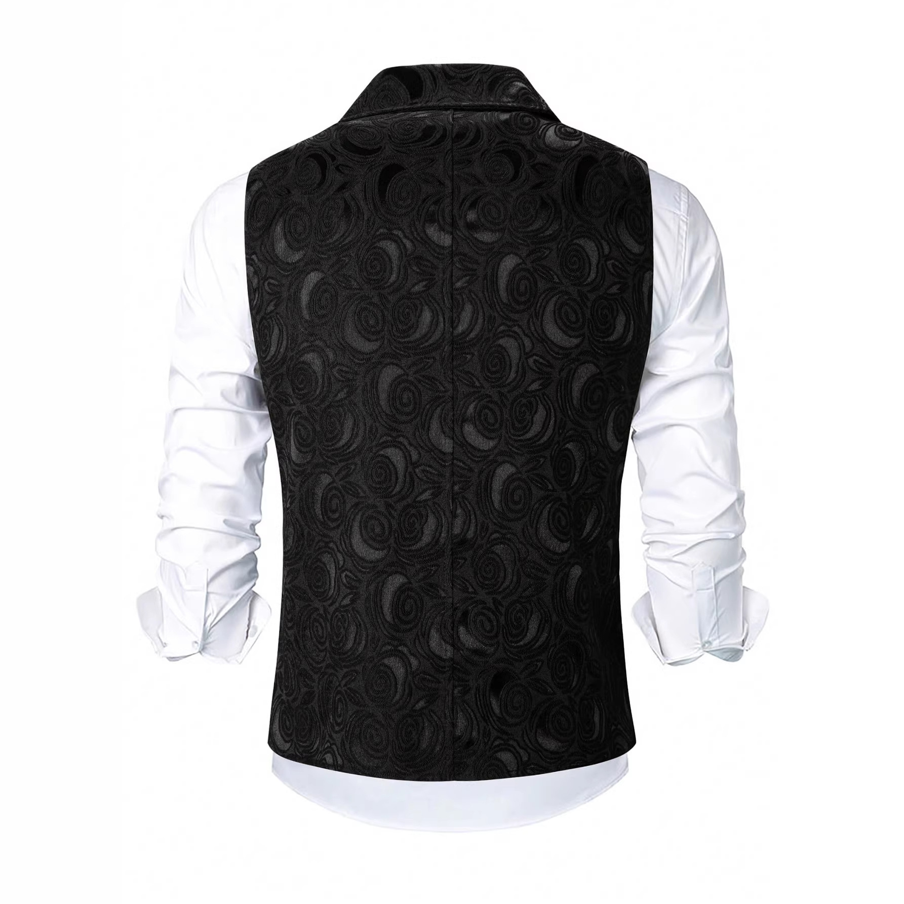 2026 Spring/Summer New Cross-Border European And American Men's Suit Vest Double-Breasted With Chain Detail Light_voghion.com