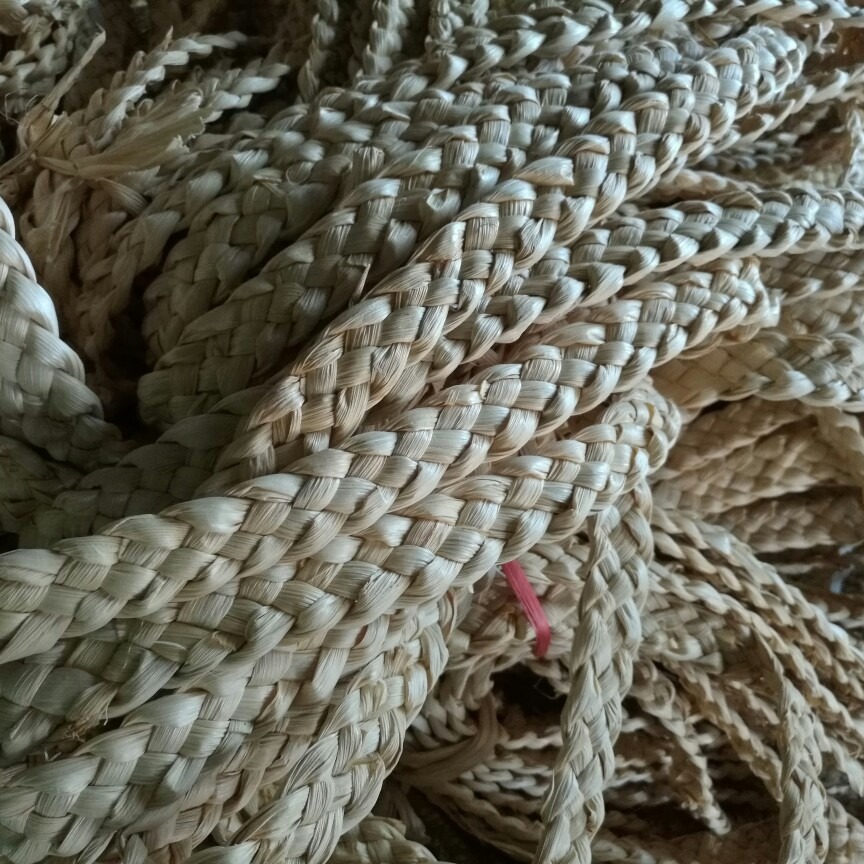 手工编织麦草辫玉米皮辫家居用品玩具装饰手工DIY配件（每串10米|ru