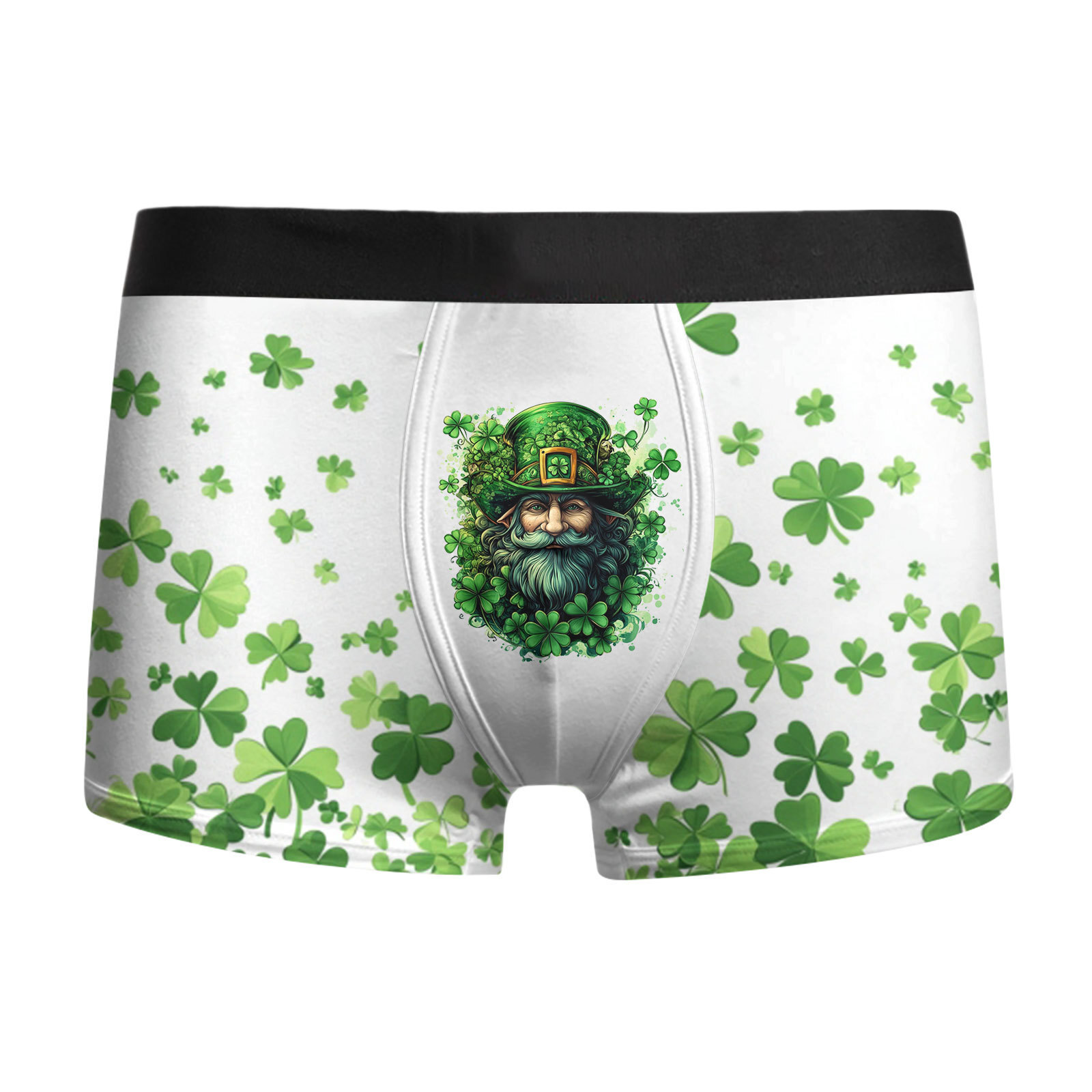 Ropa interior para hombre St. Pa Day, pantalones cuadrangulares para hombre, calzoncillos bóxer de cintura media de gran tamaño transpirables, estampado 3D MP01