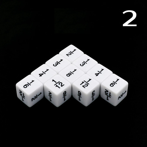 Cross-border supply No. 16 fraction symbol auxiliary teaching dice + - multiplication and division operations dice mathematics arithmetic fractions