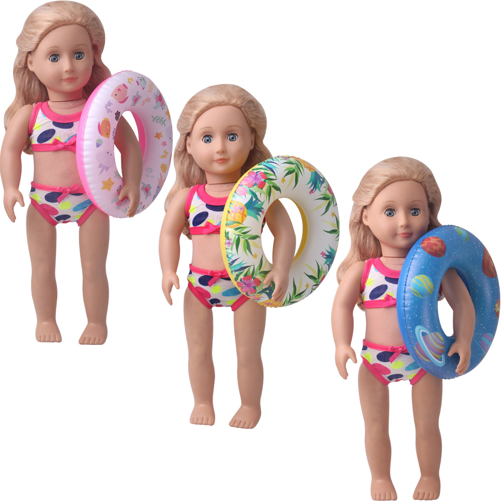 2021 New 18inch American Girl Doll Chve Doll Swimsuit Ring Doll Toy Accessories
