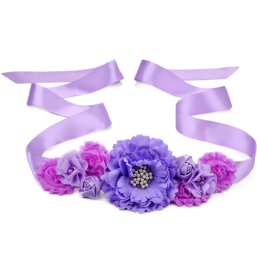 Cross-border hot sale baby-to-baby props pregnant women flower belt mom to be8 color optional
