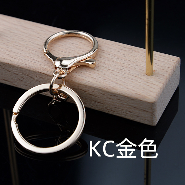 Diyキーホルダー部品メッキロブスターバックル新型キーホルダーペンダント丸竜バックル三点セットチェーン材料バッグ|undefined