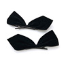 Black double-sided hair accessory for princess, three dimensional hairgrip with bow, shark, crab pin, wide color palette