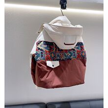 时尚国潮撞色拼接女士羽绒服冬季新款设计感小个子短款外套潮