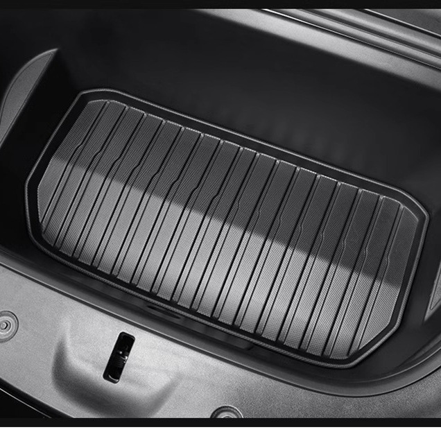 适用于特斯拉ModelY3焕新版后备箱垫TPE前后尾箱垫脚垫改装丫配件|undefined