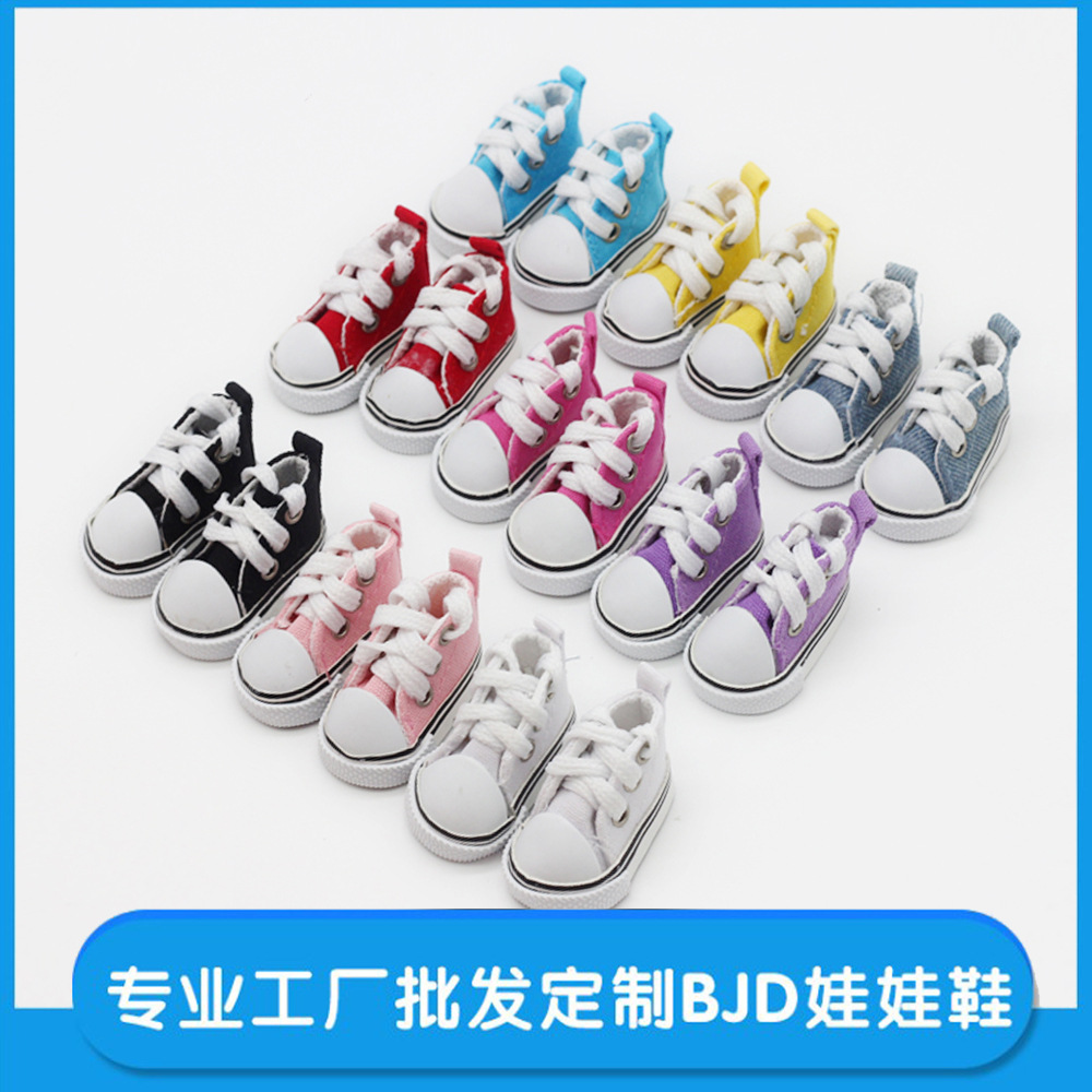 5cm muñeca bjd zapatos de lona Exo muñeca zapatos 6 puntos muñeca 1/6 pequeño ragdoll