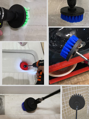 Xinjiang electric cleaning brush electric drill brush head tile brush cleaning cloth floor brush kitchen household brush multifunctional
