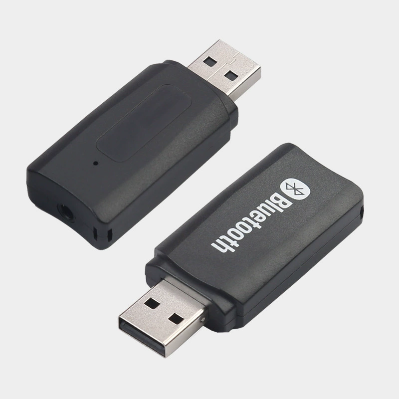 5.0 Bluetooth adapter USB car two -in -one receiver wireless AUX Bluetooth 3.5 audio wireless receiver
