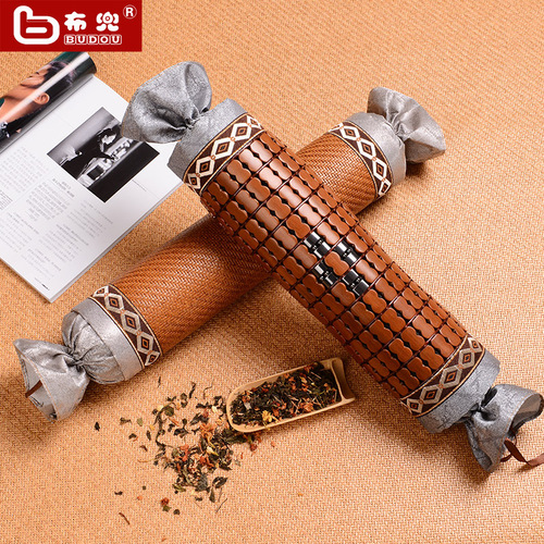 BG54 Summer Mat Cervical Pillow Mahjong Block Cylindrical Cervical Tea Pillow Ice Silk Air Conditioning Pillow Neck Pillow Single Pillow