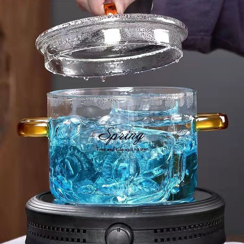 Blue glass bowl