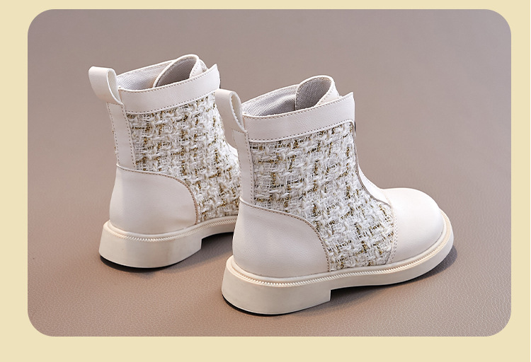 Front Zipper Children's Martin Boots Children's Shoes Korean Version Fashion Girl Single Boots British Style_voghion.com