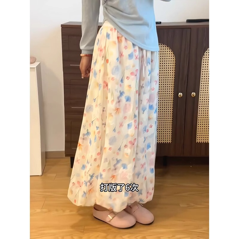 花のつぼみのスカートのズボンの女性の夏の大きいサイズの太っているmmはやせています。|undefined