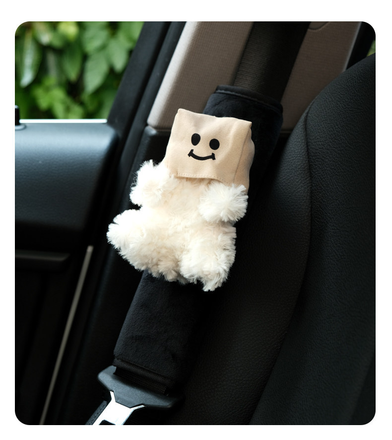 Socially Awkward West Highland Car Seatbelt Shoulder Pad Car Safety Strap Cover Car Interior Decoration Cute Ornament