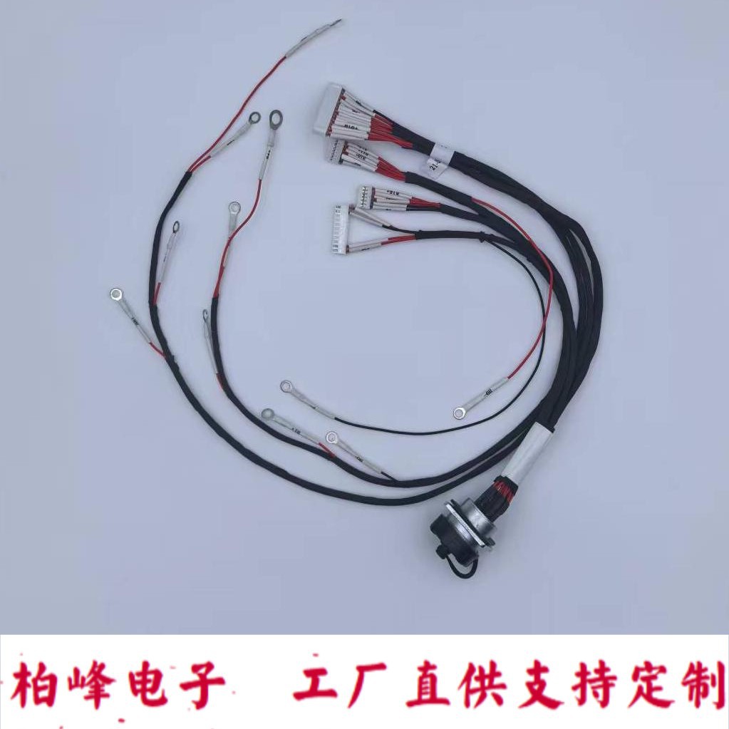 新能源线束电池电压采集线温度均衡线束12芯航空插头控制线