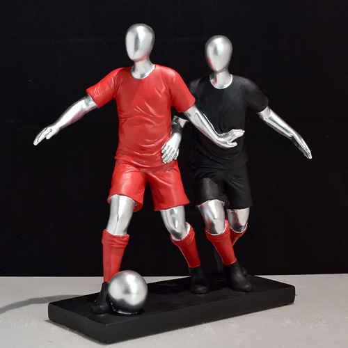 Simple and light luxury football player ornaments home TV cabinet wine cabinet office study bedroom desktop decoration