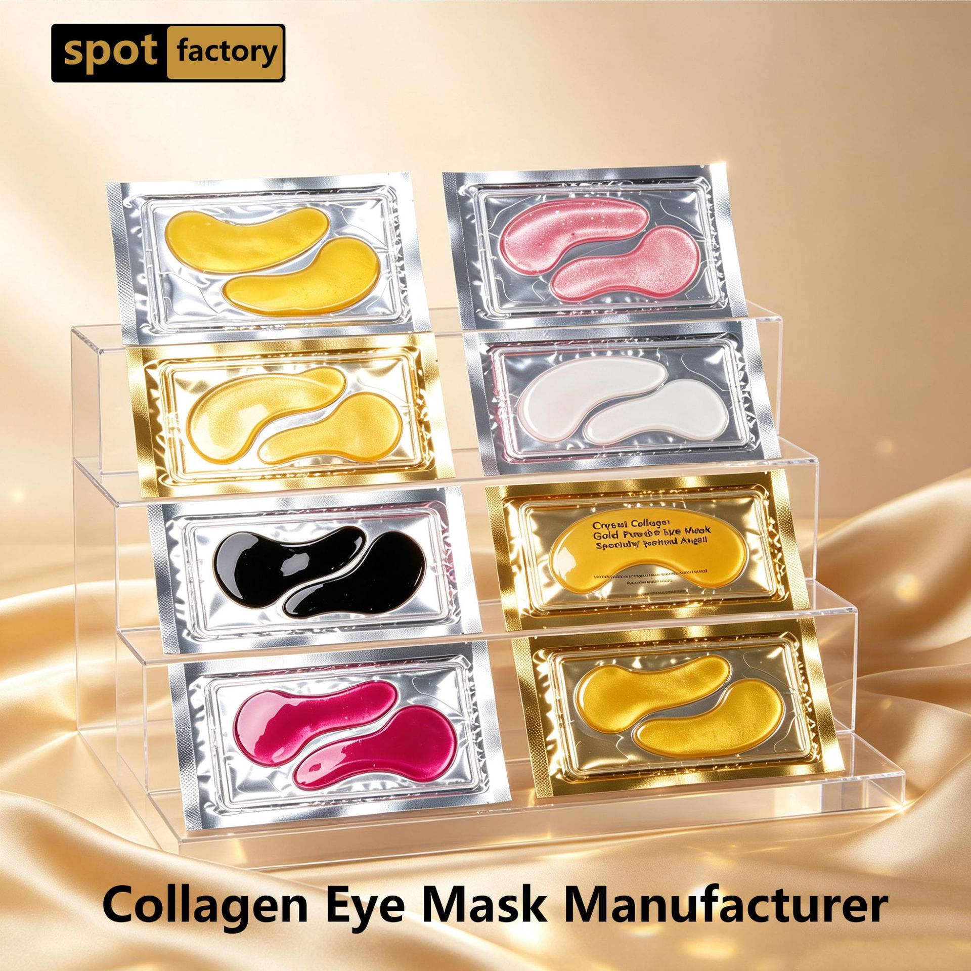 All-English fine-line rescue butterfly pink eye patch 24k collagen eye mask cross-border foreign trade factory direct sale