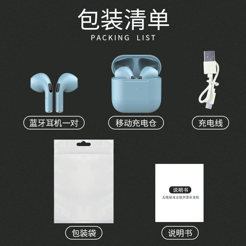 Auriculares inalámbricos deportivos de cuatro generaciones TWS Cross-border Pro mini macaron Pro 4 auriculares Bluetooth inalámbricos esmerilados