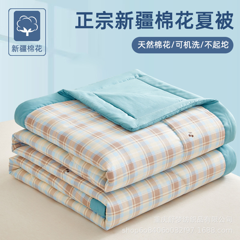 Summer Cool Quilt Washed Cotton Cotton Summer Quilt Cotton Printing Summer Quilt Air-conditioning Quilt Thin Quilt Machine Washable Gift Summer Quilt