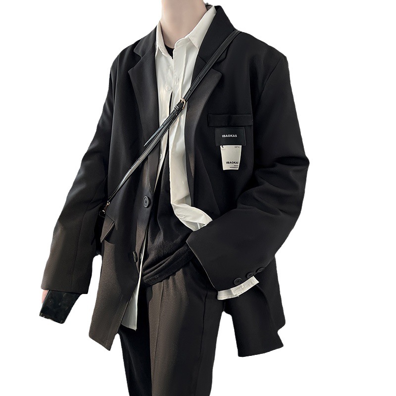 1 2023 British Men's White Blazer Autumn Thin Cool Style High-end Trendy Brand Handsome Suit_voghion.com