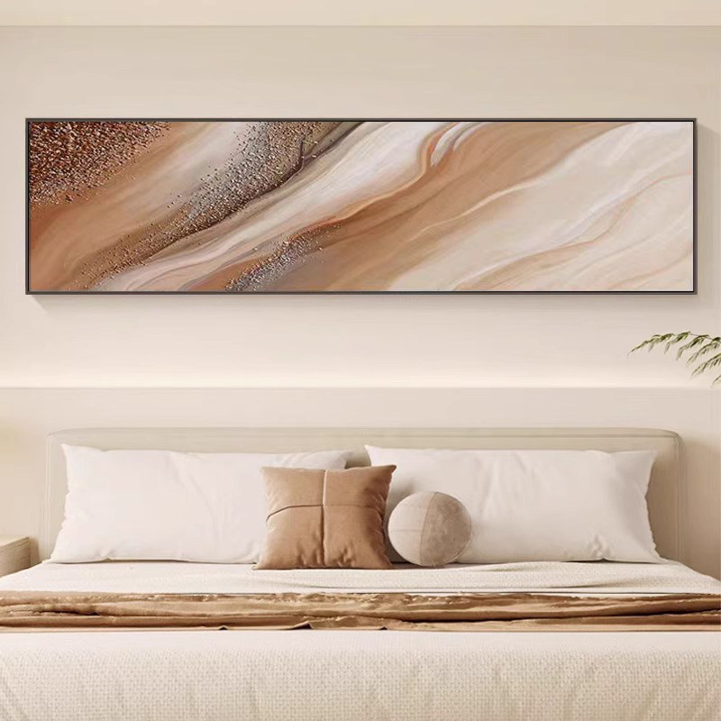 Abstract art hotel bedside decorative painting, high-end simple and elegant background wall hanging painting, mural for the master bedroom Abstract art hotel bedside decorative painting, high-end simple and elegant background wall hanging painting, mural for the master bedroom