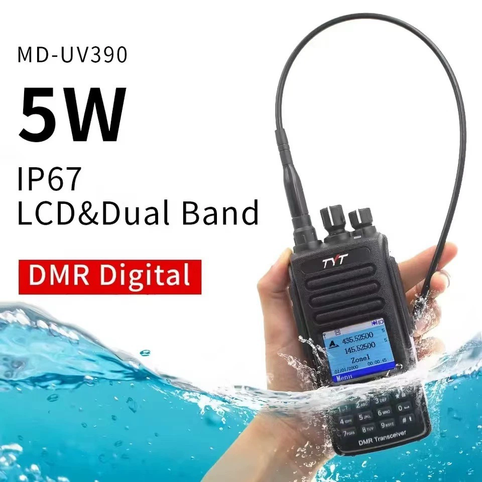 Подходит для TYT Tytitong MD-UV390PLUS цифровой Headprojan Rand AES256 TYPE-C зарядка период 10W