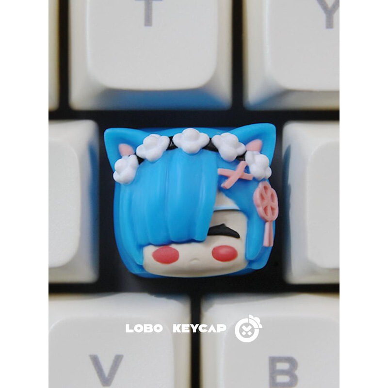 Little Radish Personalized Keycap Two-Dimensional Animation Theme Art Keycap Remram High-Looking Original Design