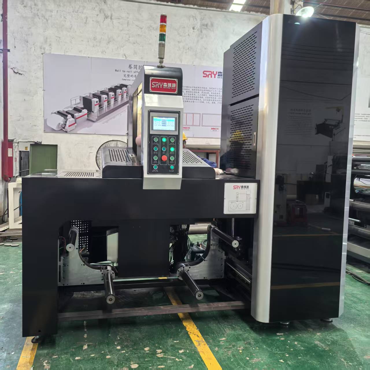 450收卷放卷伺服控制对接接纸超长储料换料接料不停机复卷机