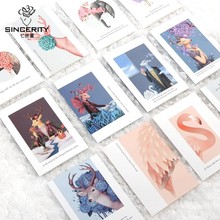卡片 森林童话韩式创意花束卡片鲜花包装材料挂卡花束留言卡片